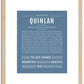 Quinlan (female) | Name Art Print