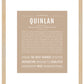 Quinlan (female) | Name Art Print