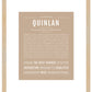 Quinlan (female) | Name Art Print