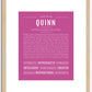 Quinn (female) | Name Art Print