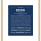 Quinn (female) | Name Art Print