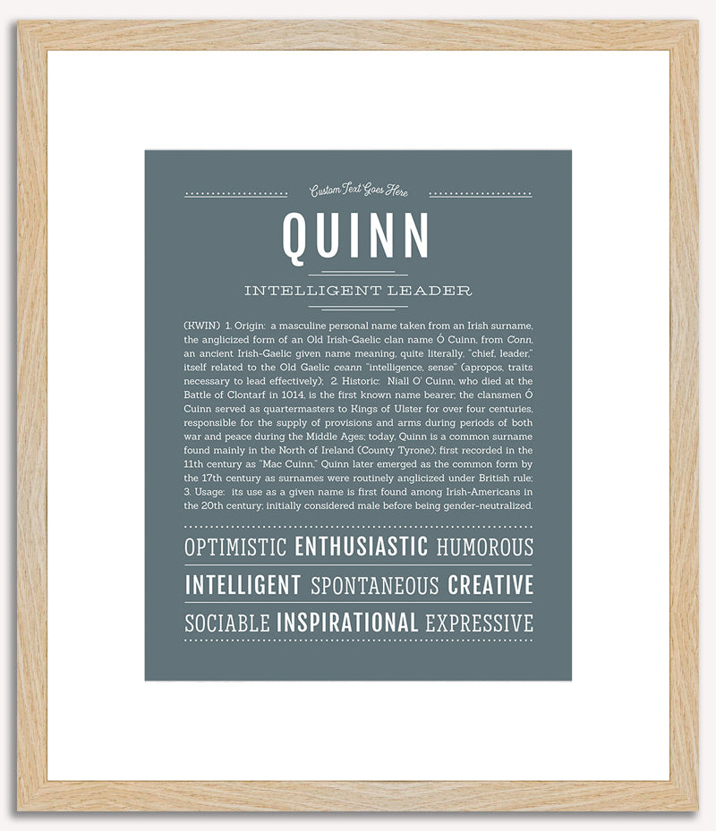 Quinn (male) | Name Art Print