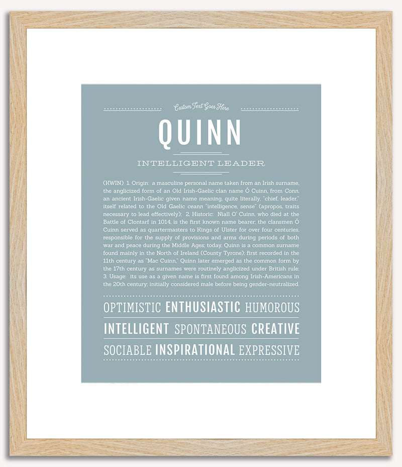 Quinn (male) | Name Art Print