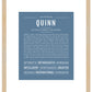 Quinn (female) | Name Art Print