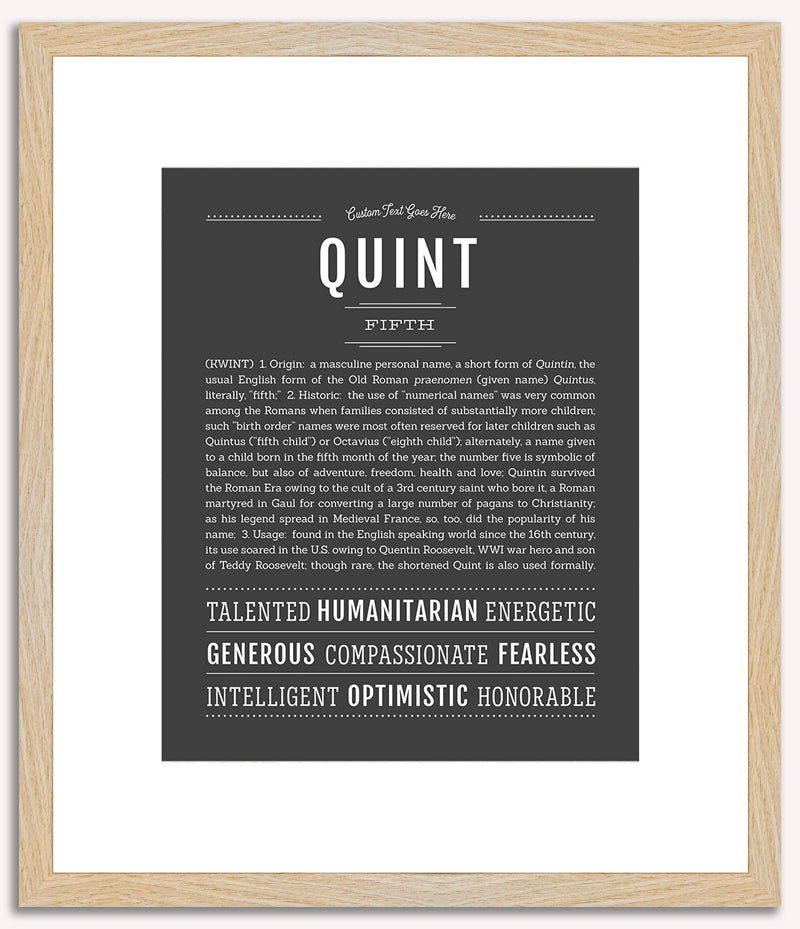 Quint | Name Art Print