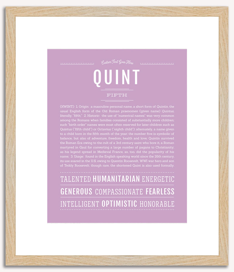 Quint | Name Art Print