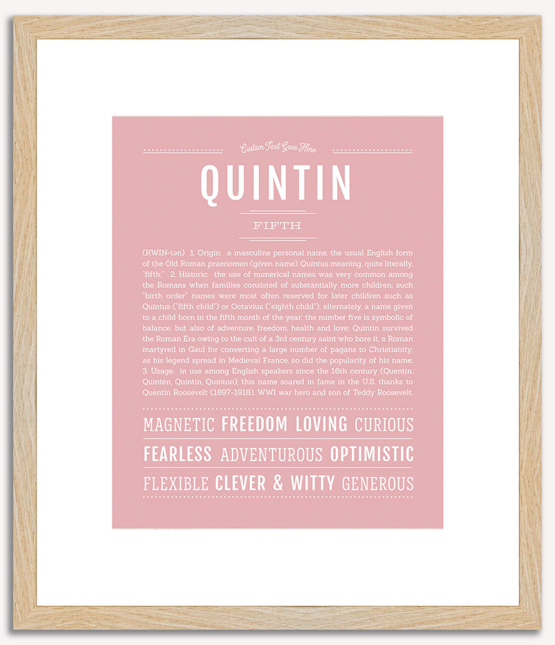 Quintin | Name Art Print