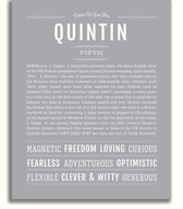 Quintin | Name Art Print – Name Stories