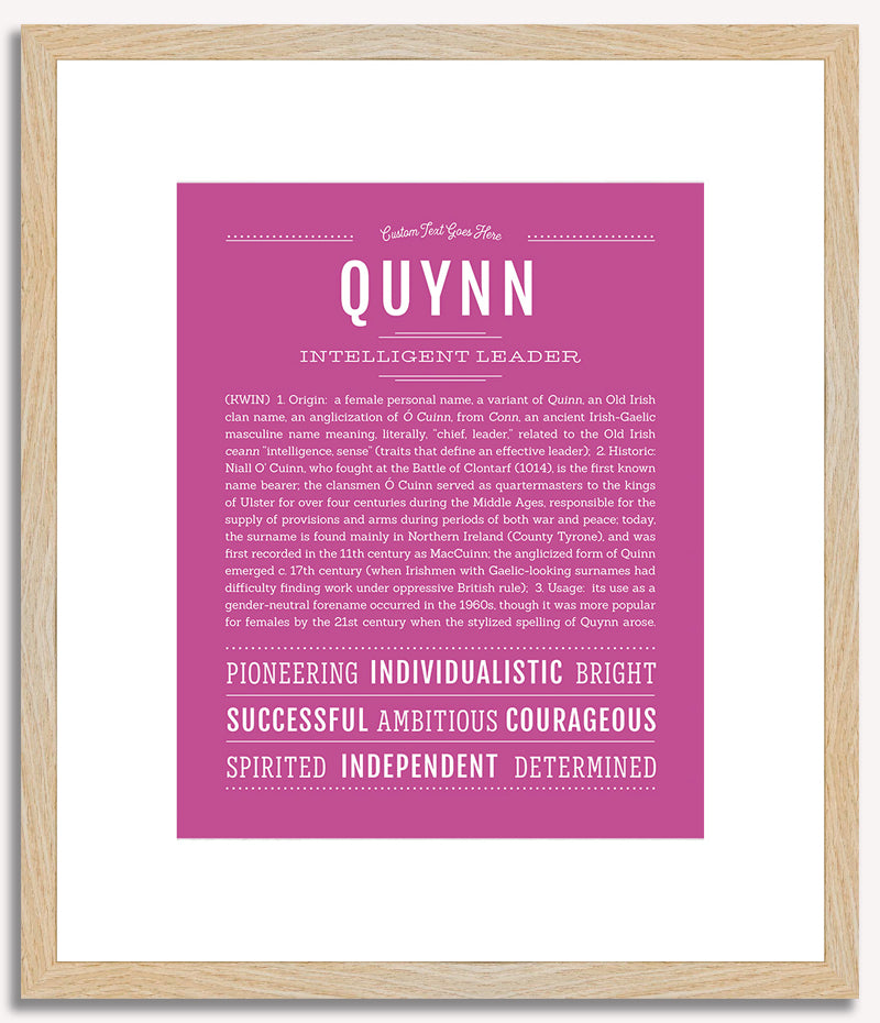 Quynn | Name Art Print