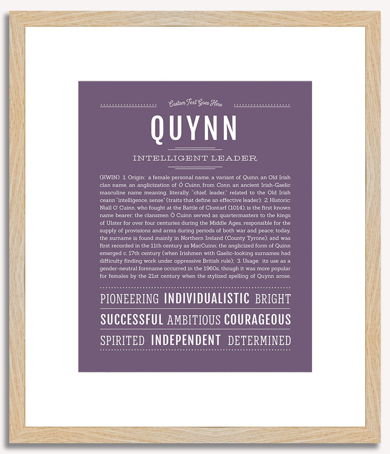 Quynn | Name Art Print