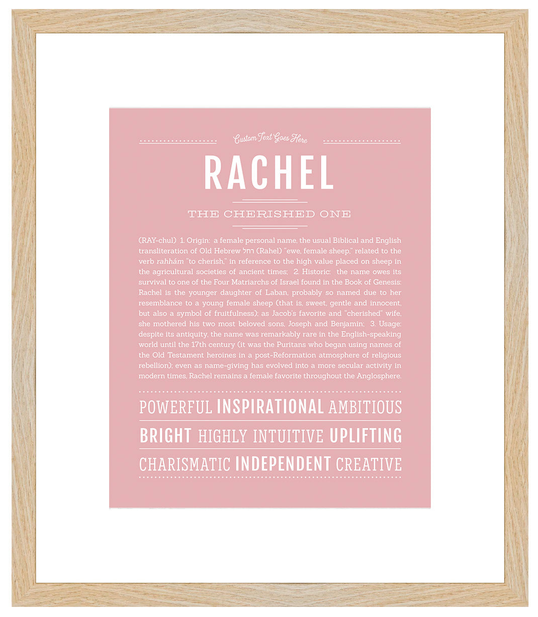 Rachel | Name Art Print