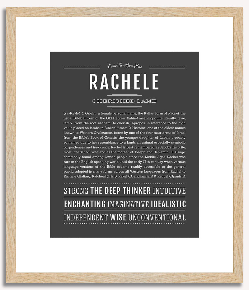 Rachele | Name Art Print