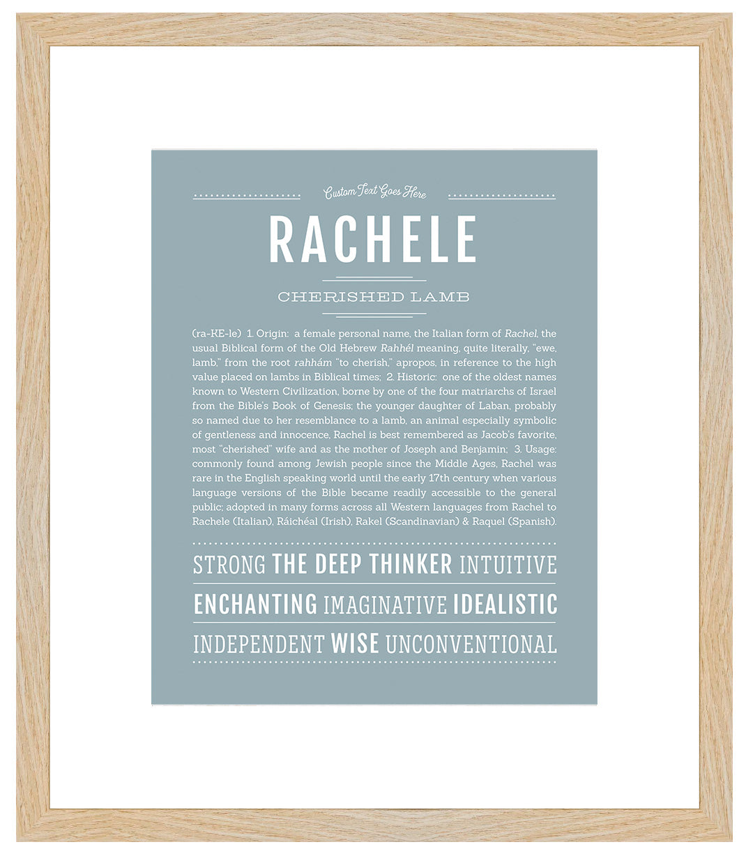 Rachele | Name Art Print