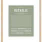 Rachelle | Name Art Print