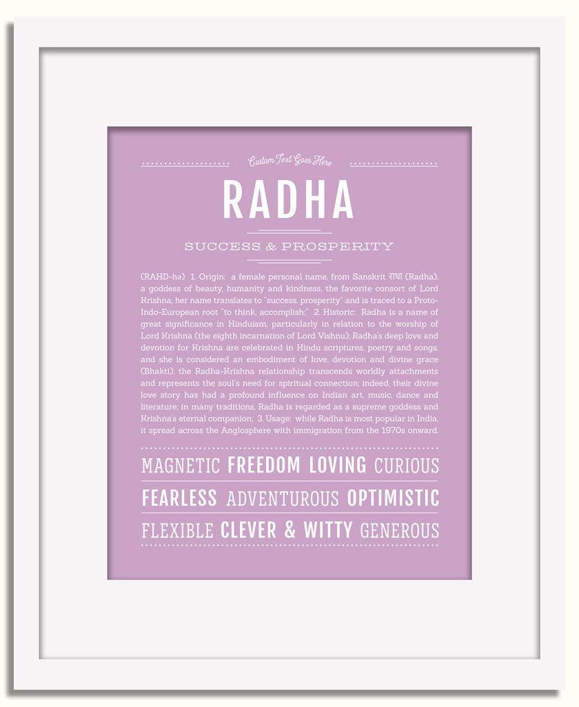 Frame Options | Lilac | White Frame, Matted