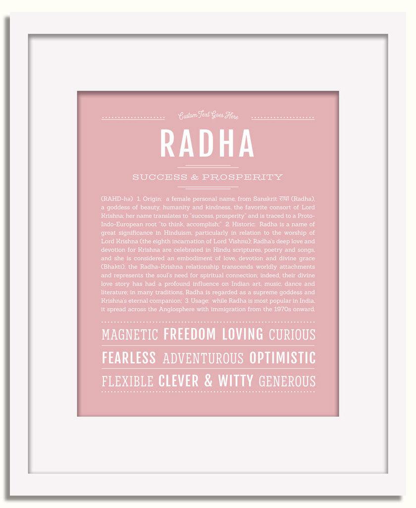 Frame Options | Dusty Rose | White Frame, Matted