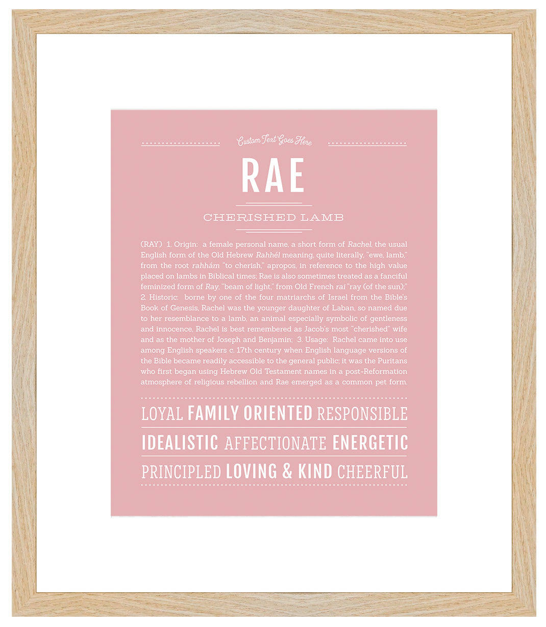 Rae | Name Art Print