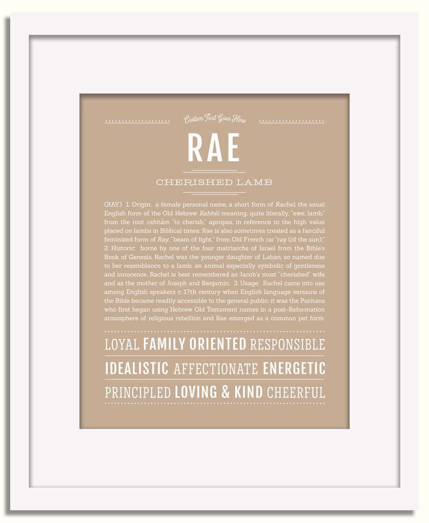 Frame Options | Tan | White Frame, Matted