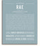 Rae Personalized Name Meaning Art Prints – Name Stories