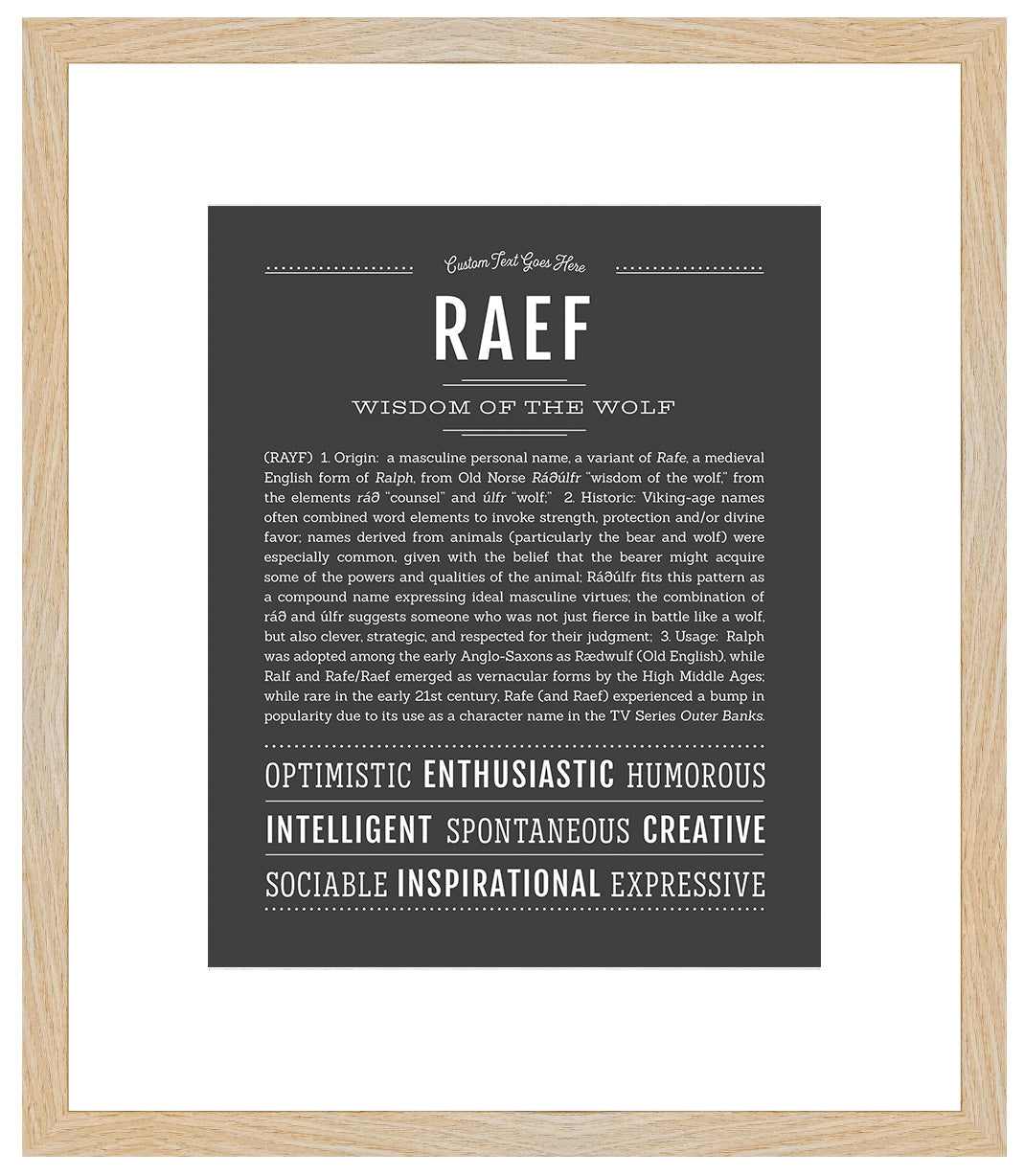 Frame Options | Charcoal Gray | Maple Frame, Matted