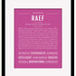 Frame Options | Dark Pink | Black Frame, Matted