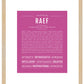 Frame Options | Dark Pink | Maple Frame, Matted