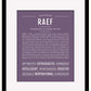Frame Options | Deep Purple | Black Frame, Matted