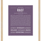 Frame Options | Deep Purple | Maple Frame, Matted