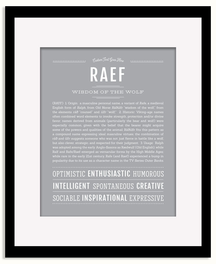 Frame Options | Light Gray | Black Frame, Matted