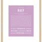 Frame Options | Lilac | Maple Frame, Matted