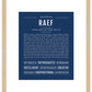Frame Options | Midnight Blue | Maple Frame, Matted