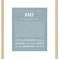 Frame Options | Powder Blue | Maple Frame, Matted