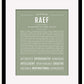 Frame Options | Sage | Black Frame, Matted