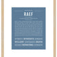 Frame Options | Steele Blue | Maple Frame, Matted