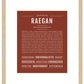 Raegan | Name Art Print