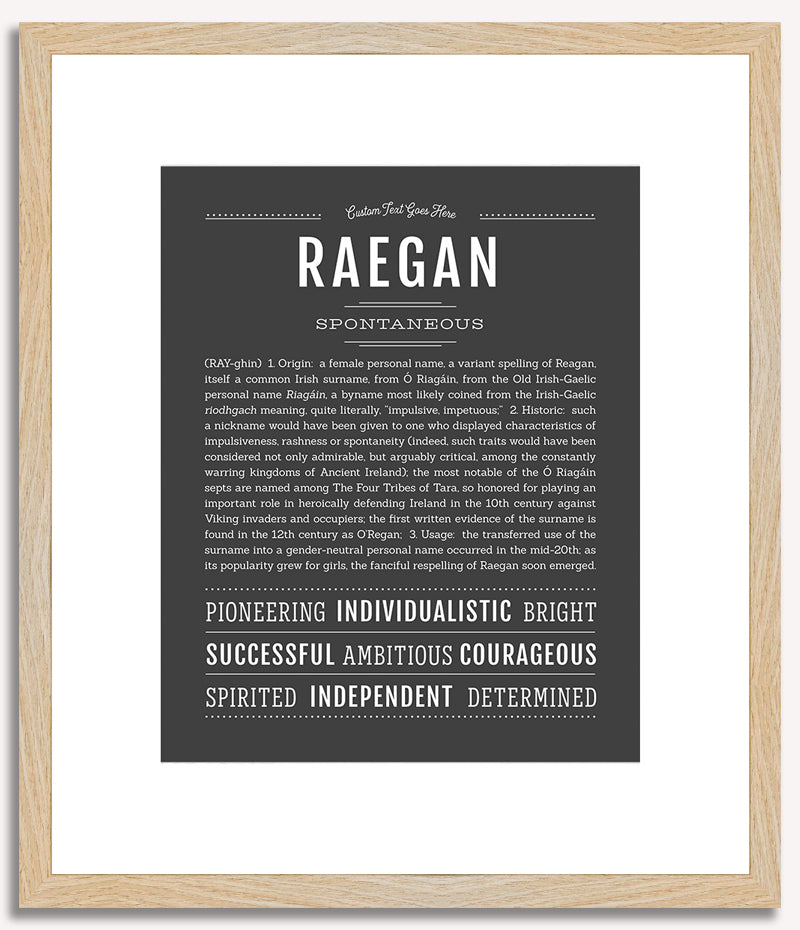 Raegan | Name Art Print