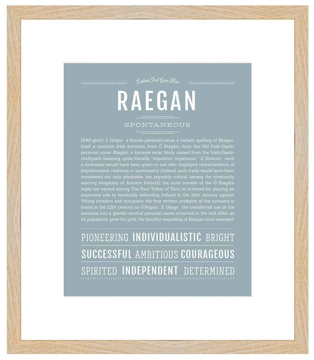 Raegan | Name Art Print