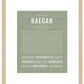 Raegan | Name Art Print