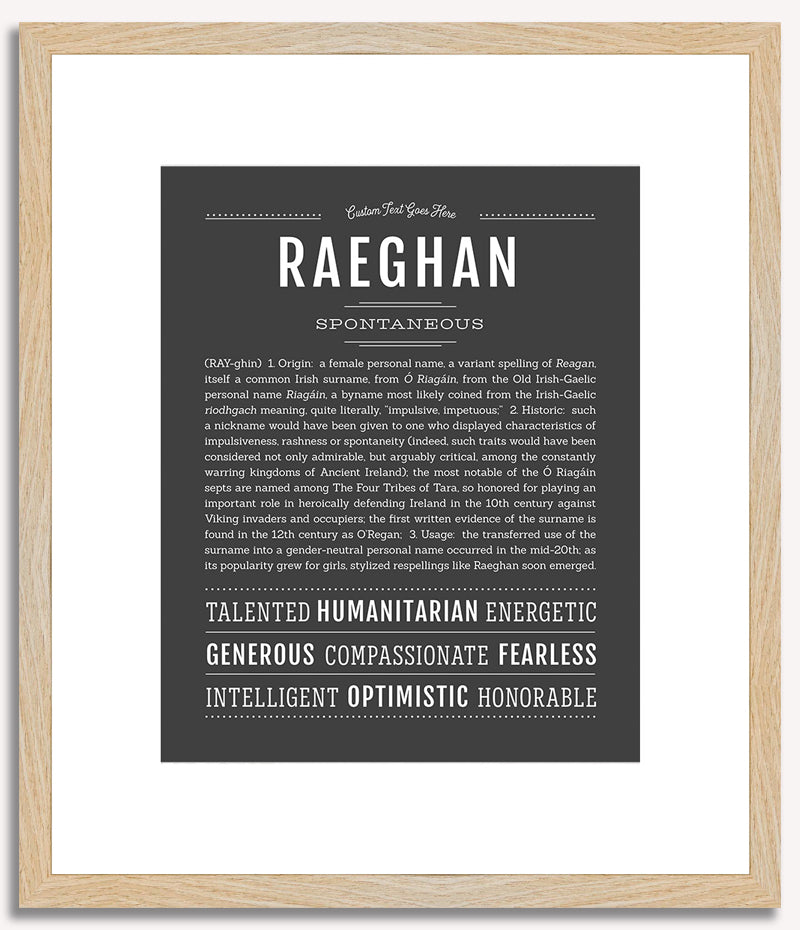 Raeghan | Name Art Print