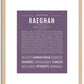 Raeghan | Name Art Print