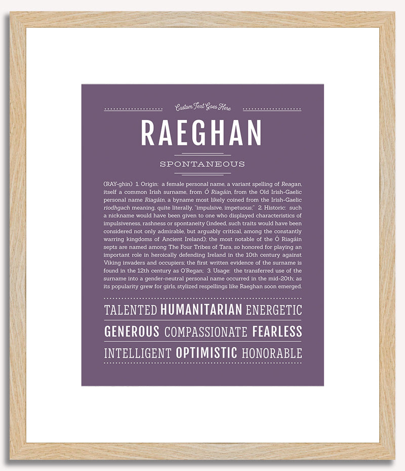 Raeghan | Name Art Print