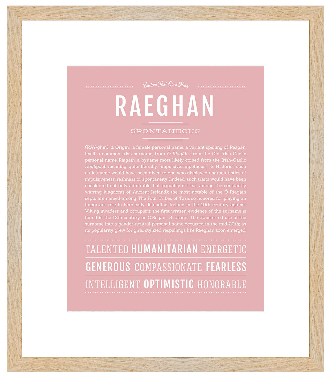 Raeghan | Name Art Print