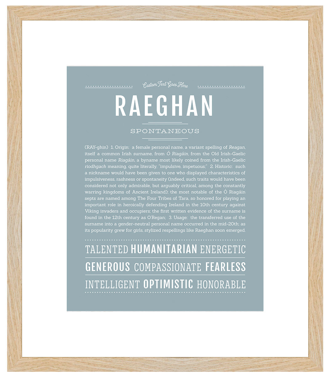 Raeghan | Name Art Print