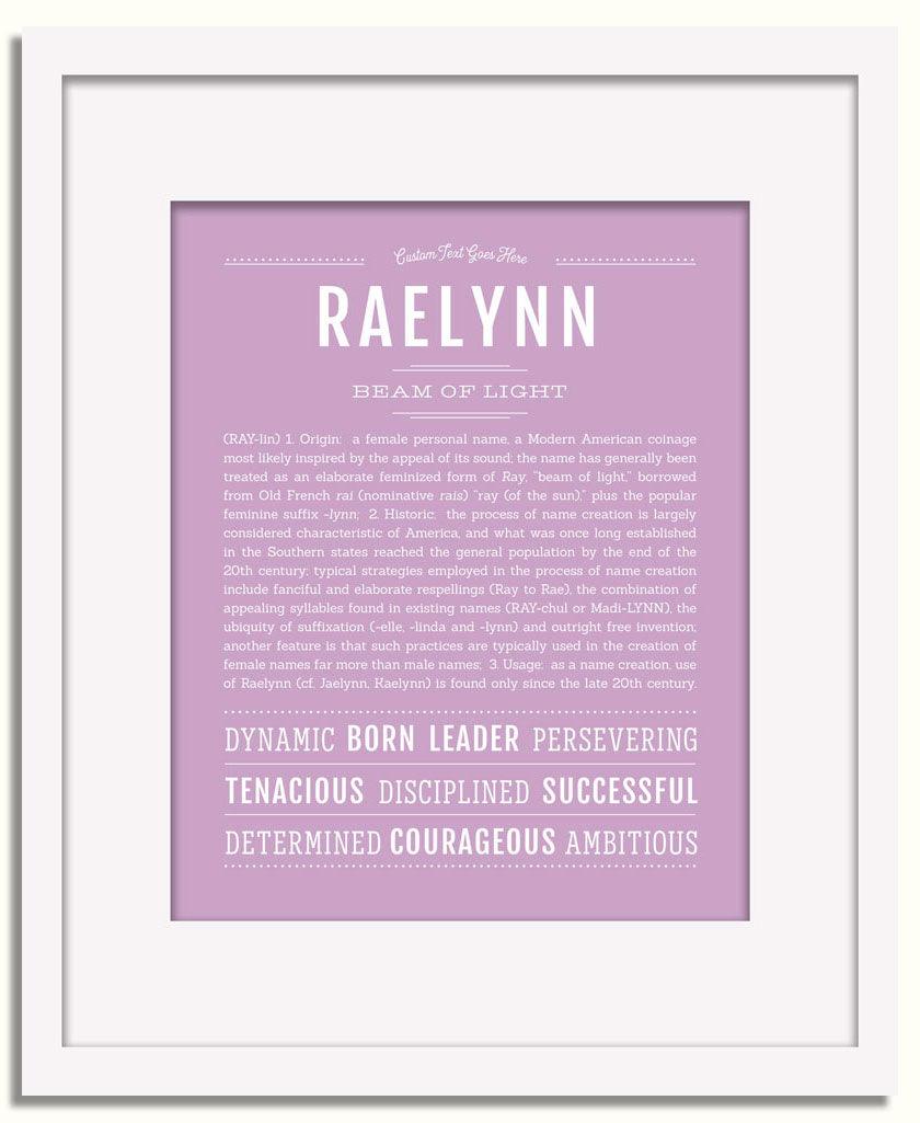 Frame Options | Lilac | White Frame, Matted