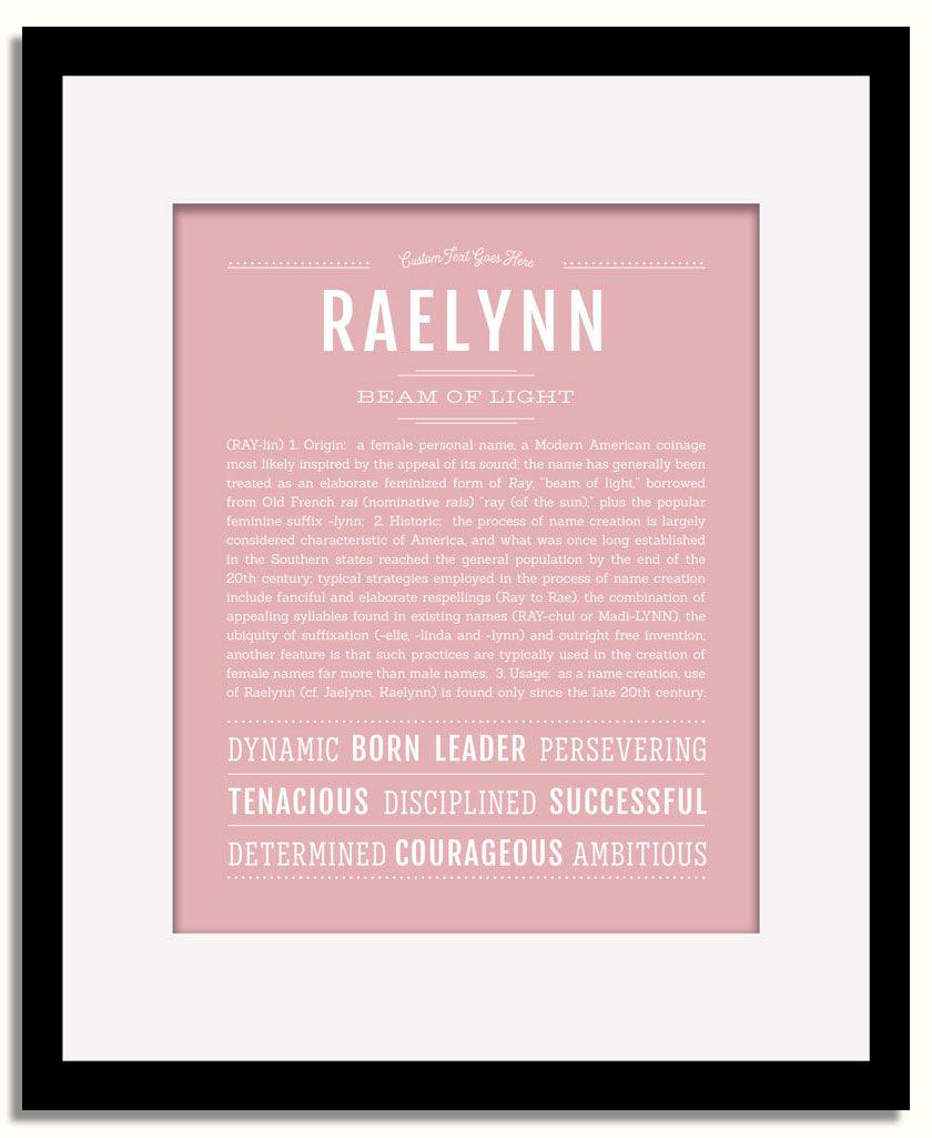 Frame Options | Dusty Rose | Black Frame, Matted