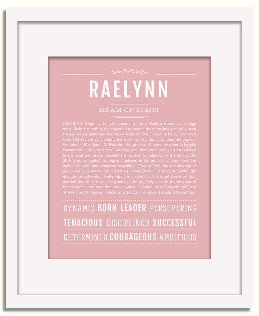 Frame Options | Dusty Rose | White Frame, Matted