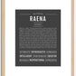 Raena | Name Art Print