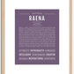 Raena | Name Art Print