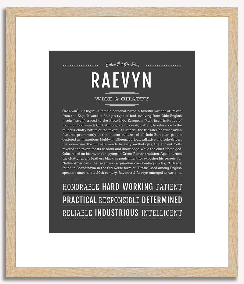 Raevyn | Name Art Print