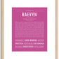 Raevyn | Name Art Print